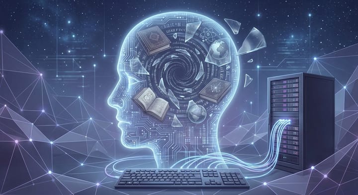 A Mind Made of Mirrors: The Brief, Unoriginal Life of an LLM